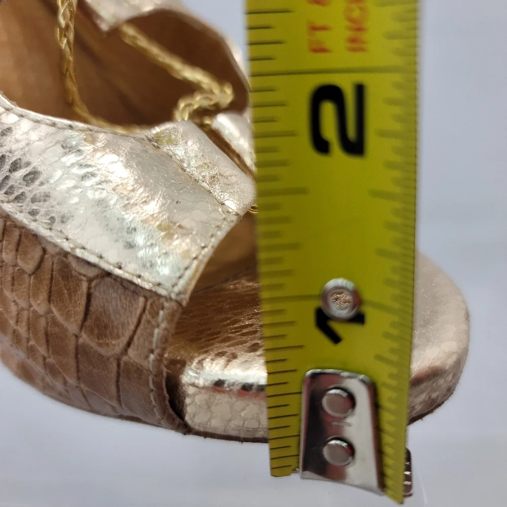 Lace Up Peep Toe Block Heel Leather Sandals Shoes Size 7